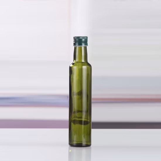 스크류 캡 도매 빈 100ml 250ml 500ml 750ml 1000ml 진한 녹색 라운드 식초 올리브 오일 유리 병